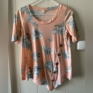 Flower print blouse